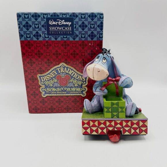 Jim Shore Eeyore Disney Enesco Stocking Hanger Gift of The Season Holder *READ - Picture 1 of 15